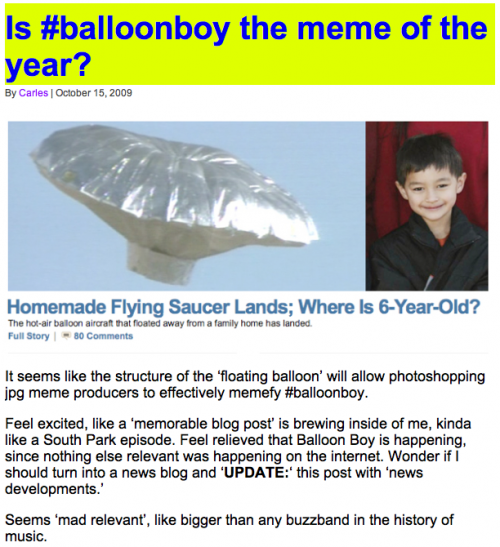 Balloon kid hoax 2025 meme