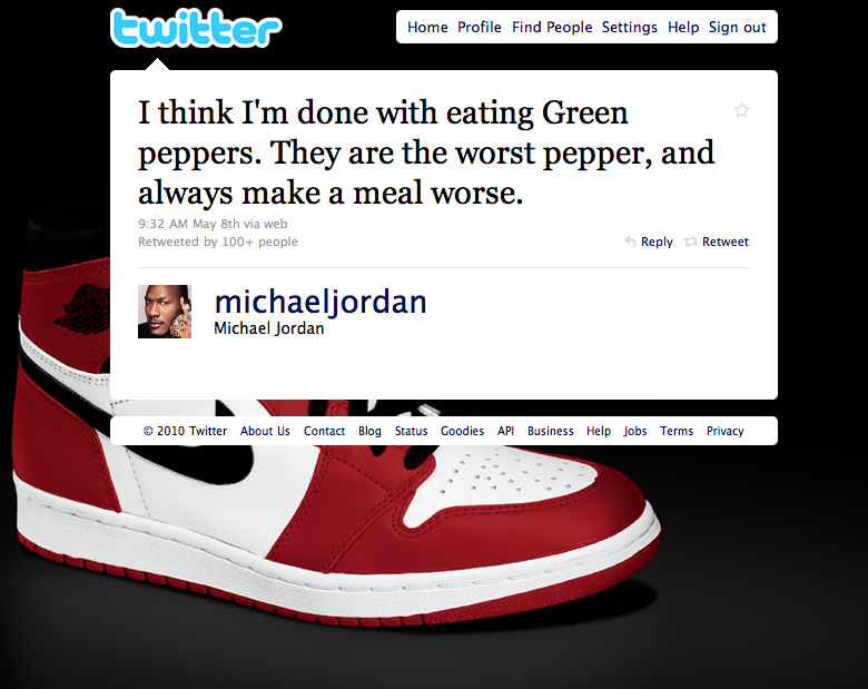 Fake Michael Jordan Twitter Ansari