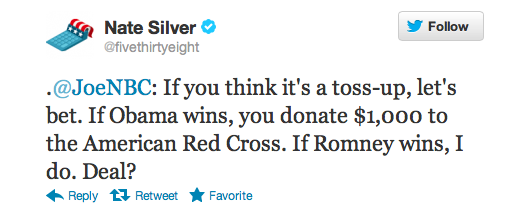 nate silver bet