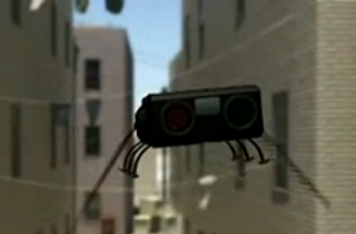 Image of a small robotic insect drone