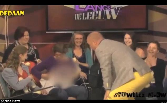Big tits young girl and old man porn Watch Tv Host Shocks Audience By Drinking Milk Directly From Woman S Breast Nsfw