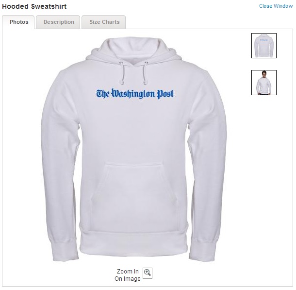Consistency: Washington Post Hoodies Apparently For Whites Only