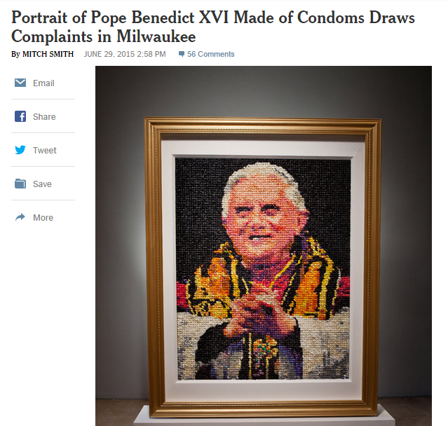Pope Benedict condoms