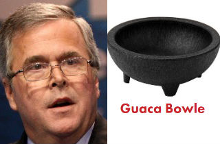 Jeb Bush campaign store selling $75 guacamole bowl