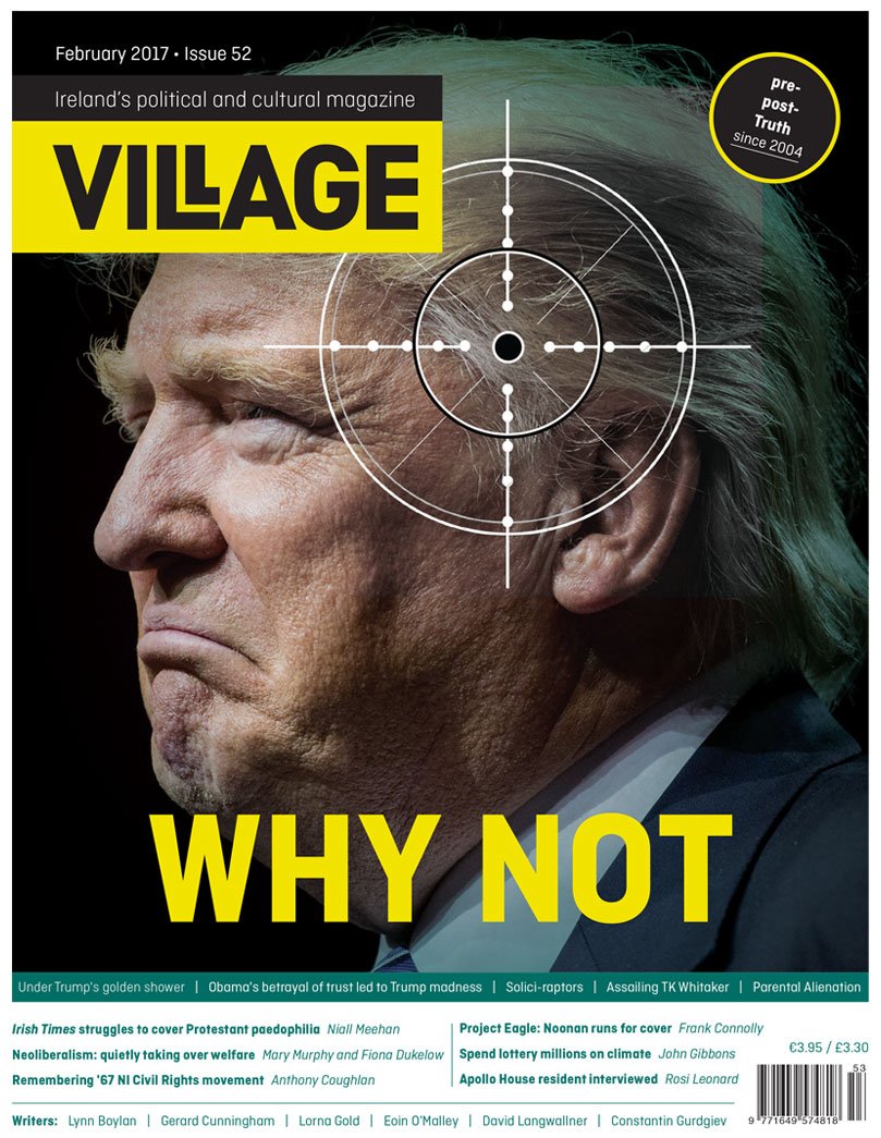 Village Magazine Cover Depicts Crosshairs On Trump’s Head