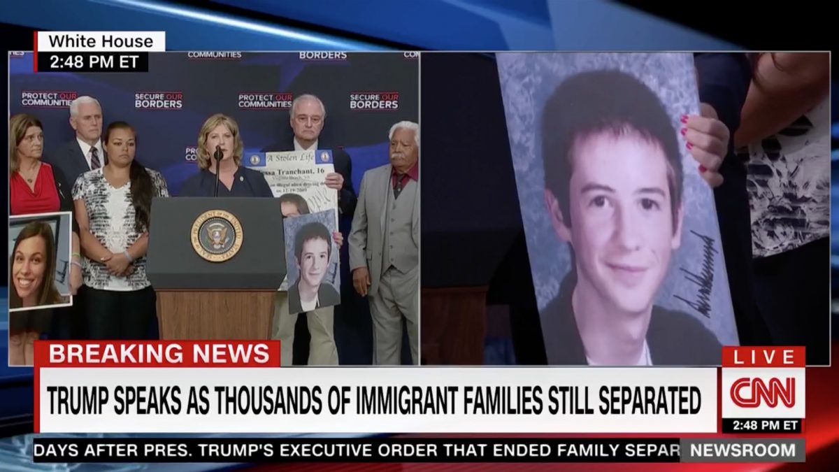 WH Event On Murder Victims Of Illegal Immigrants Featured Giant Trump ...