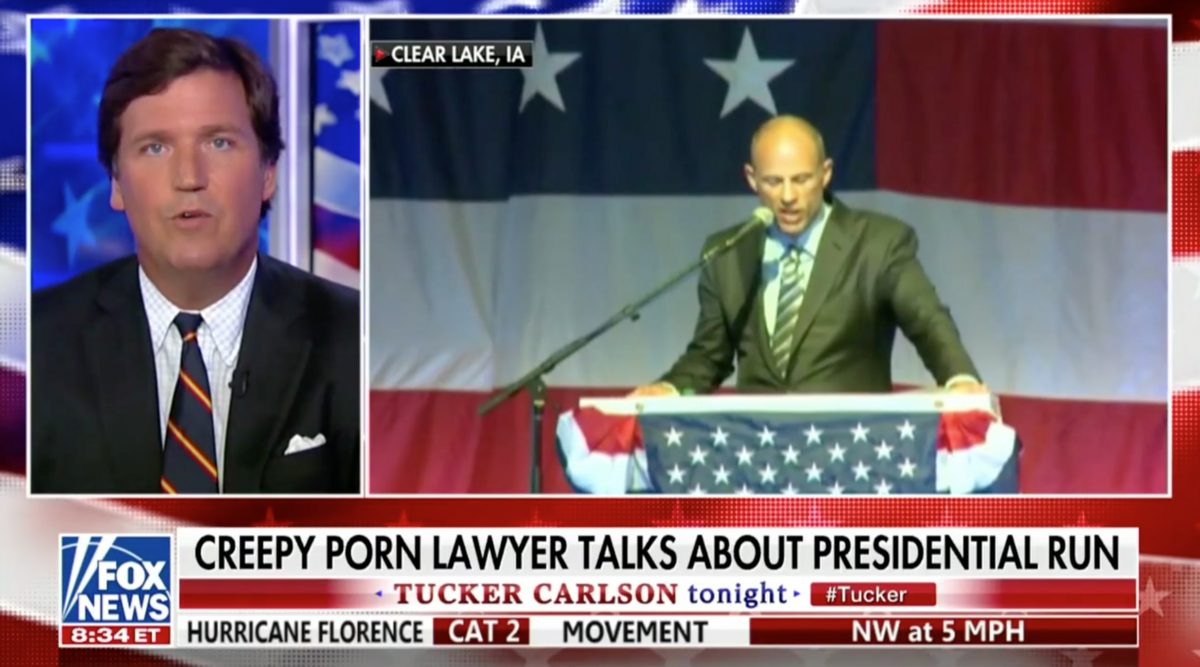 Ran Tv - Tucker Carlson Runs Creepy Porn Lawyer Chyrons in Michael Avenatti ...