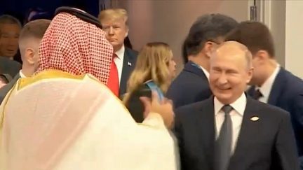 Vladimir Putin and Crown Prince Mohammad bin Salman of Saudi Arabia at G20 Summit 2018