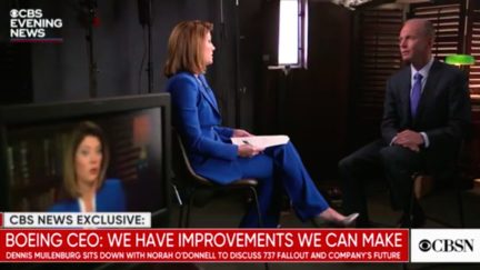 Boeing CEO Dennis Muilenburg Apologizes on CBS Evening News to Norah O'Donnell
