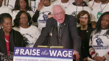 Bernie Sanders Gripes but Agrees to Raise Staff Pay to $15 hour
