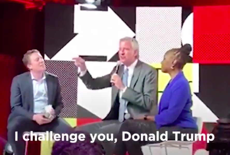 Bill de Blasio says Trump isn't welcome back in New York City