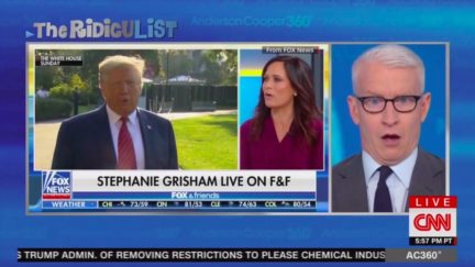 Anderson Cooper Mocks WH Press Sec'y Stephanie Grisham, 'Fox and Friends' For Bashing the Press