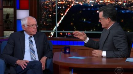 Stephen Colbert Gets Bernie Sanders to Answer the Question Elizabeth Warren Refused To