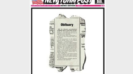 NY Post Obituary of Bill de Blasio's Failed Presidential Campaign