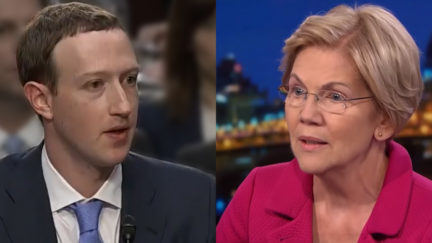 Mark Zuckerberg, Elizabeth Warren