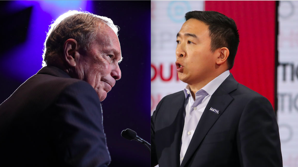 Mike Bloomberg, Andrew Yang