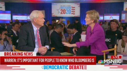 Elizabeth Warren Keeps on Piledriving Bloomberg After NV Debate