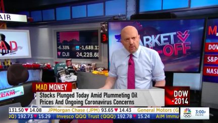 Jim Cramer Blames Stock Market Plunge on Panic over Coronavirus Recession