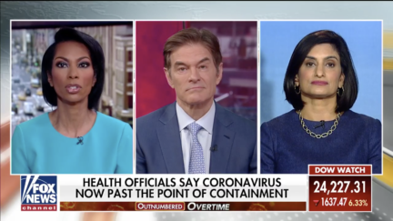 Dr. Oz discussing Coronavirus on Harris Faulkner