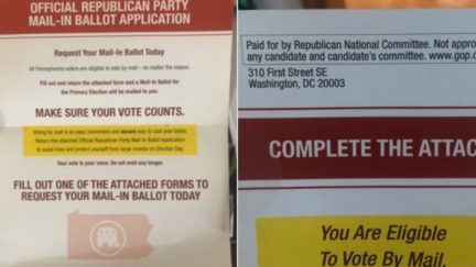 RNC Mailers Urge Voters to Request Mail-In Ballots Blasted by Trump