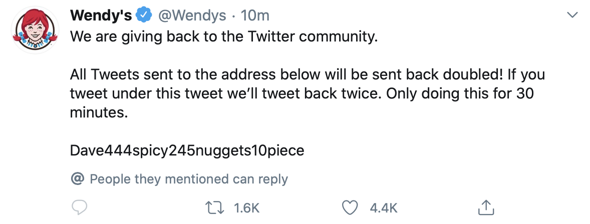 wendy's twitter hack