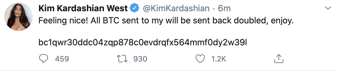 kim kardashian west twitter hack