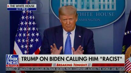 Trump Responds to Biden Calling Him 'First' Racist President