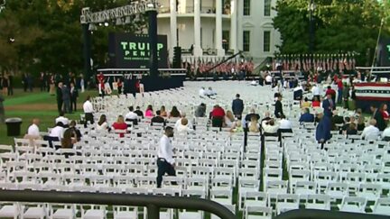 Photos Show WH Audience for Trump's RNC Speech Will Not Be Social Distancing