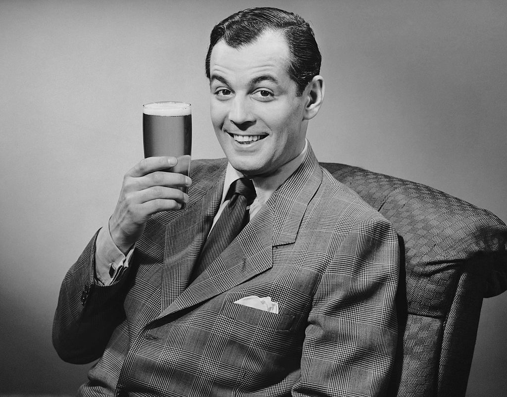 man with beer