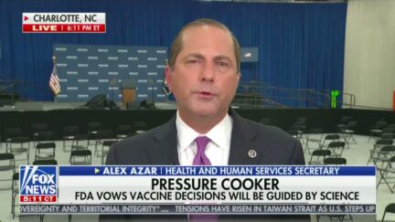 HHS Sec'y Backs FDA Over Trump in Debate Over Covid Vaccine Timetable