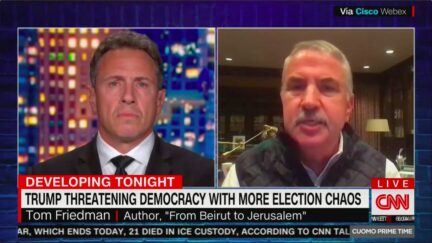 Tom Friedman Goes Hair on Fire Over Trump's Campaign to Delegitimize the Election