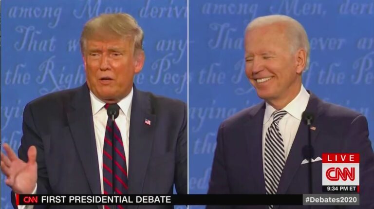 CBS Post-Debate Poll Shows Biden Beating Trump 48 - 41