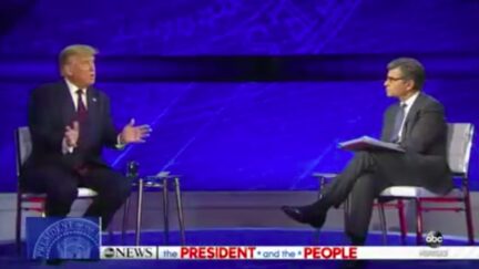 Trump Cites 'Waiters' When Pressed on Those Who Doubt Masks Work