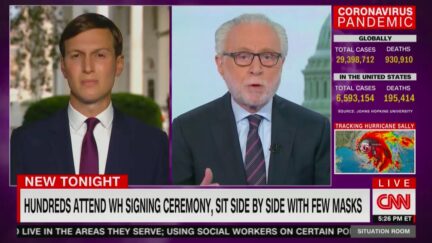 Wolf Blitzer Calls Out Jared Kushner for Maskless WH Events, Trump Campaign's Indoor Rallies