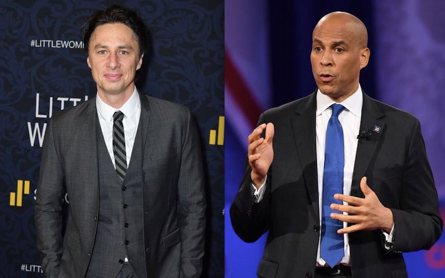 Zach Braff Cory Booker