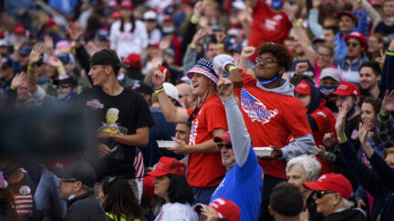 Crowd at Make America Great Again rally in Fayetteville, NC, September 19, 2020.
