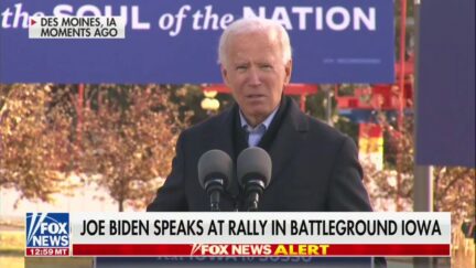 joe biden at IA rally