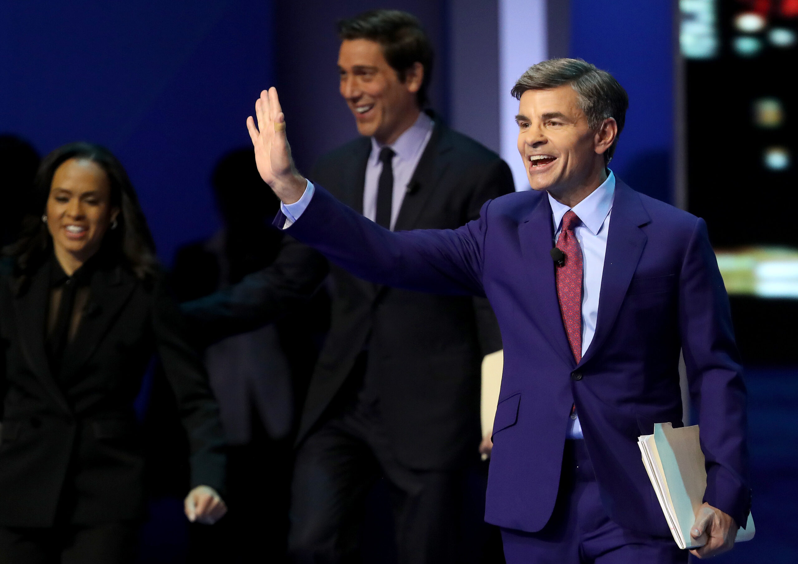 George Stephanopoulos, Linsey Davis, David Muir