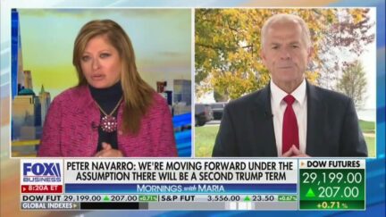 Maria Bartiromo and Peter Navarro