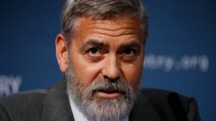 George Clooney Trump Mask