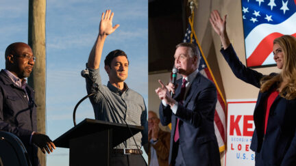 Raphael Warnock, Jon Ossoff, David Perdue, Kelly Loeffler