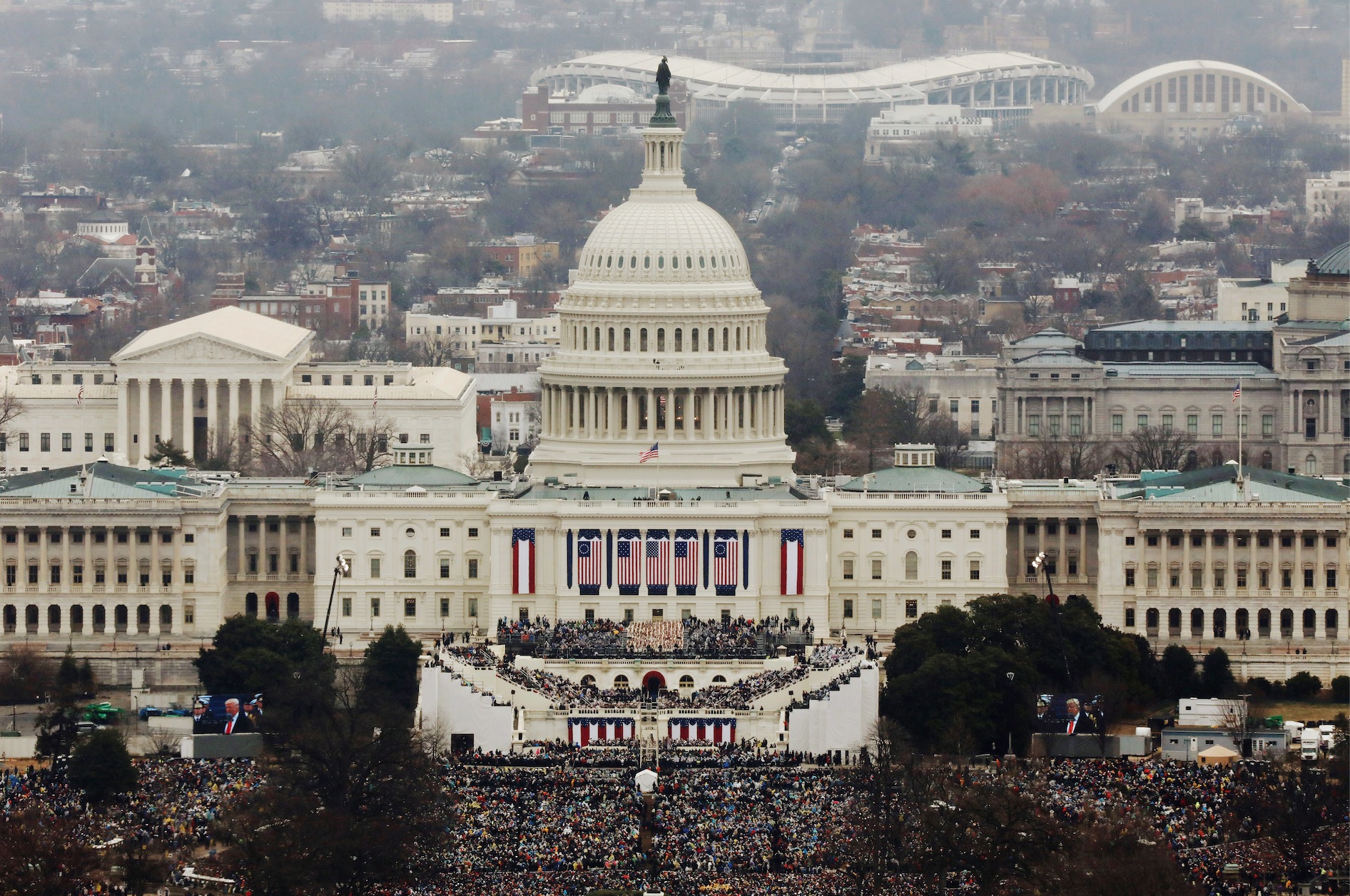 Trump Inauguration Lucas Jackson/Getty Images