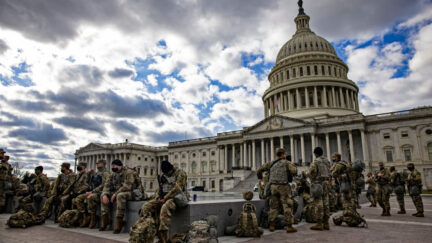 national guard at Capitol in Washington DC