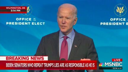 Joe Biden Blames Cruz, Hawley for Being 'Part of the Big Lie' of Trump Election Conspiracies