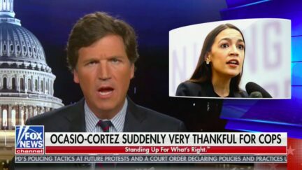 Tucker Carlson Mocks AOC's Fearing for Her Life During Capitol Assault