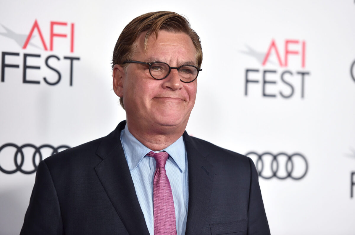 Aaron Sorkin attends the screening of "Molly's Game"