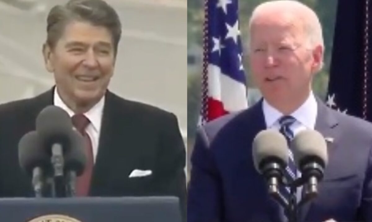 Ronald Reagan and Joe Biden