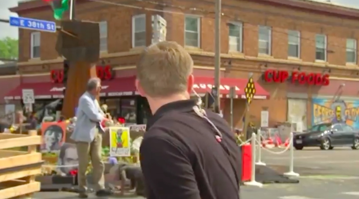 AP Reporter Runs for Cover After Gunshots Ring Out During Report at George Floyd Square