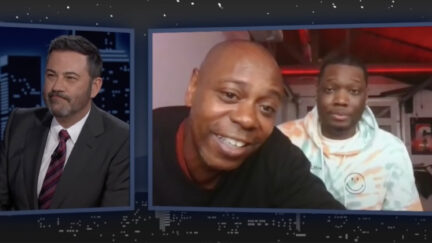 Dave Chappelle Crashes Michael Che Interview on Jimmy Kimmel Live