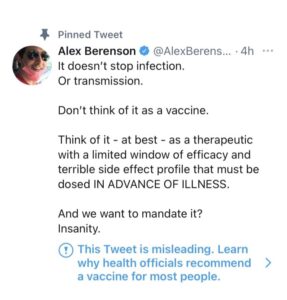 alex berenson vaccine tweet